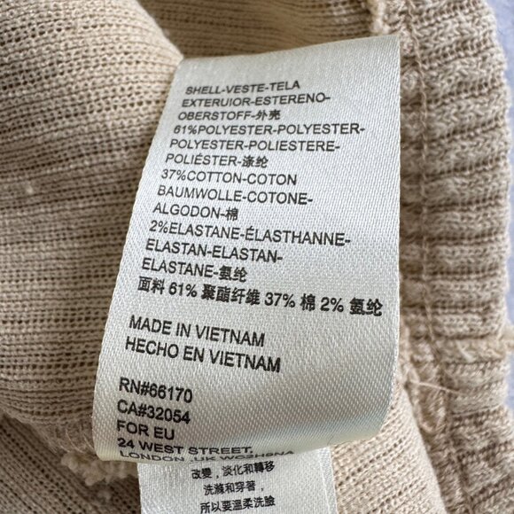 FREE PEOPLE Oversized V-Neck Tan Sweatshirt - Picture 7 of 9